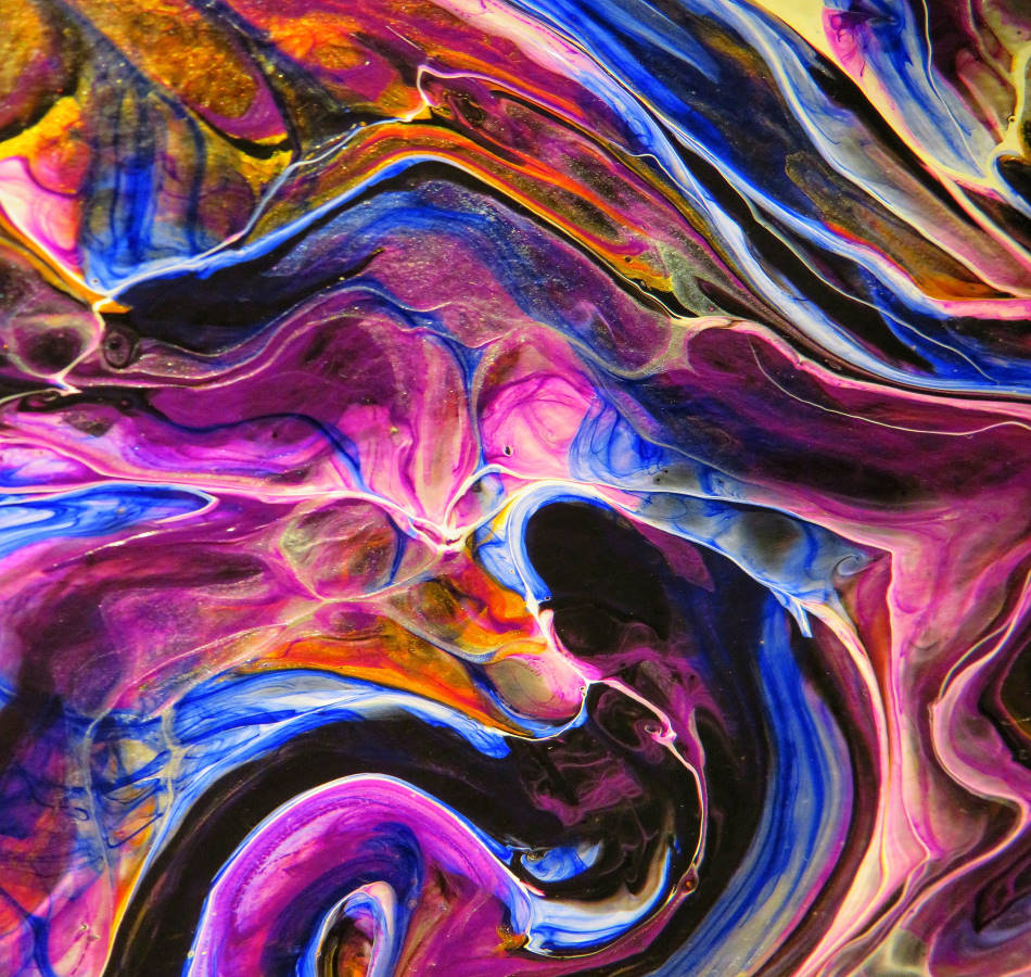 Abstract neon color composition